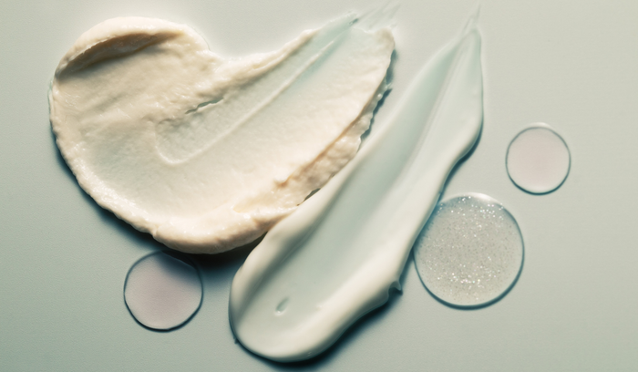 Different exfoliation products smeared on a surface