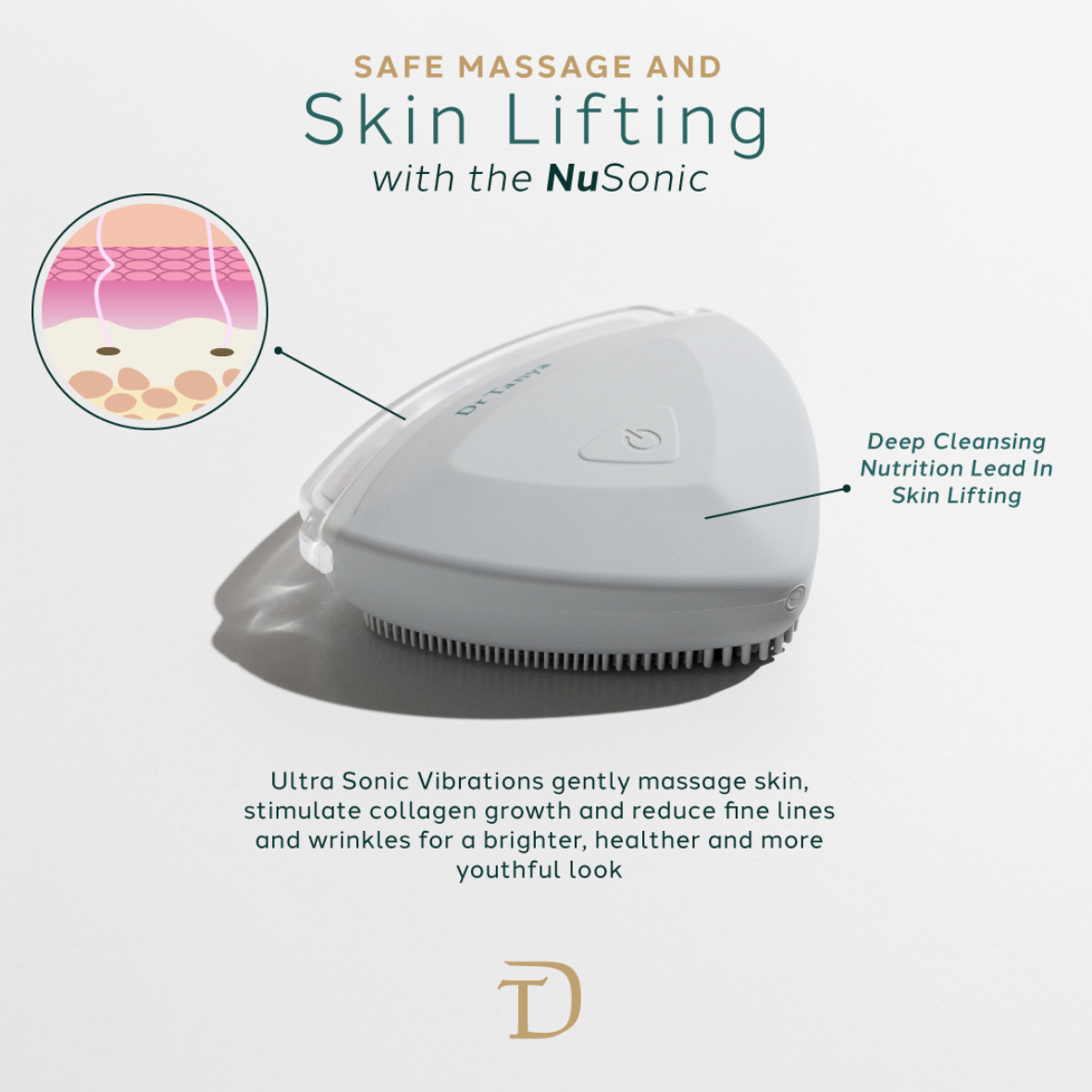 NuSonic Facial Exfoliating Device — Sonic Cleansing & Skin Renewal